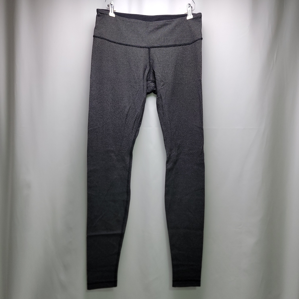 Lululemon Wunder Under Diamond Dot  Leggings Black And White Size 8